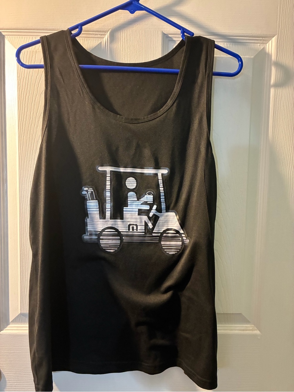 Unbranded Black Graphic Golf Cart Tank Top